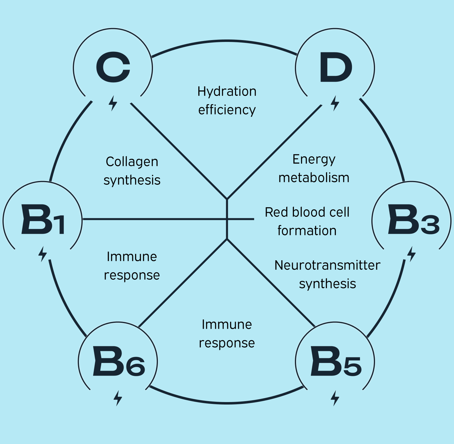 <h2>Vitamins To </h2><h2>Power Hydration</h2>
